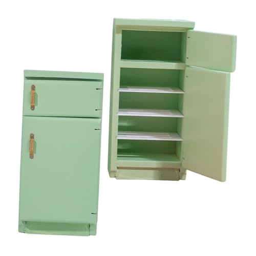 Yardwe 2 Stück Modell Mini Fridge für Puppenhaus Deko Kleine Küchengeräte für Kreative Fotografie und Raumgestaltung von Yardwe