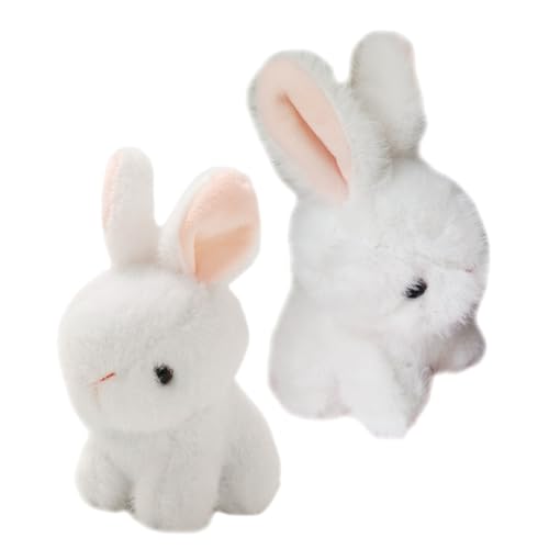 Yardwe 2 Stück Niedliche Weiße Bunny Puppen Schlüsselanhänger für Geburtstagsgeschenk Dekoration für Taschen und Stroller Yardwe 2 Stück Niedliche Weiße Bunny Puppen Schlüsselanhänger für Geburtstagsgeschenk Dekoration für Taschen und Stroller von Yardwe