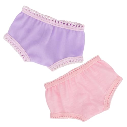 Yardwe 2 Stück Puppe Höschen Puppenunterwäsche Mädchen kleines Mädchen kurz Unterhosen für Mädchen Kleidung Accessoires Stoff Yardwe 2 Stück Puppe Höschen Puppenunterwäsche Mädchen kleines Mädchen kurz Unterhosen für Mädchen Kleidung Accessoires Stoff von Yardwe