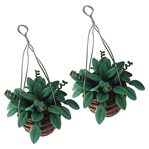 Yardwe 2 Stück Puppenhaus Topfpflanze Hängende Blumentöpfe Mini-Bonsai-Topf Wohnkultur Zimmerpflanze Miniatur-landschaftsdekor Mini-Bonsai-Figur Dekorativer Miniatur-Bonsai Harz Green Yardwe 2 Stück Puppenhaus Topfpflanze Hängende Blumentöpfe Mini-Bonsai-Topf Wohnkultur Zimmerpflanze Miniatur-landschaftsdekor Mini-Bonsai-Figur Dekorativer Miniatur-Bonsai Harz Green von Yardwe