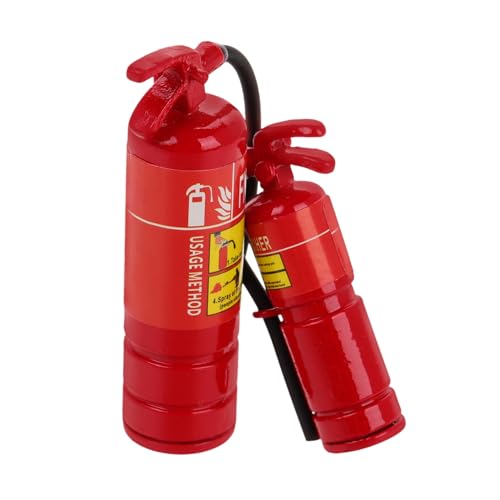 Yardwe 2 Stück Puppenhaus-feuerlöscher Miniatur Bausatz Winzig Mini-feuerlöscher Puppenhaus-Werkzeuge Feuerlöscher-Ornament Mini- -feuerlöscher Feuerlöscher- Rot Plastik von Yardwe