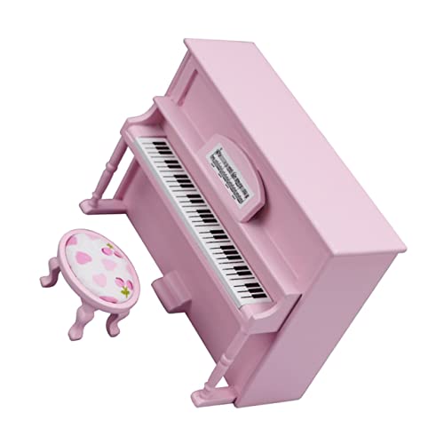 Yardwe 2 Stück Puppenhausmöbel aus Stabile Mini Piano Dekoration Langlebig für DIY Mikrolandschaften und Puppenzimmer Zubehör Teiliges Set Rosa Yardwe 2 Stück Puppenhausmöbel aus Stabile Mini Piano Dekoration Langlebig für DIY Mikrolandschaften und Puppenzimmer Zubehör Teiliges Set Rosa von Yardwe
