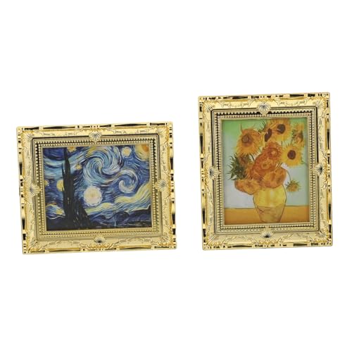 Yardwe 2 Stück Puppenhausrahmen Kleiner Gemäldeschmuck Exquisites Ölgemälde Winziges Gemäldedekor Simuliertes Minigemälde Künstlerisches Minigemälde Kleines Malhandwerk Mini-malerei Harz Yardwe 2 Stück Puppenhausrahmen Kleiner Gemäldeschmuck Exquisites Ölgemälde Winziges Gemäldedekor Simuliertes Minigemälde Künstlerisches Minigemälde Kleines Malhandwerk Mini-malerei Harz von Yardwe