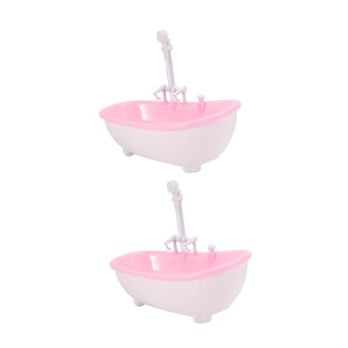Yardwe 2 Stück Puppensprühwanne Duschspielzeug Für Kleinkinder Badesprüher Für -badewannenzerstäuber Badewanne Duschkopf Puppen-badespielzeug Babybadewanne Plastik von Yardwe