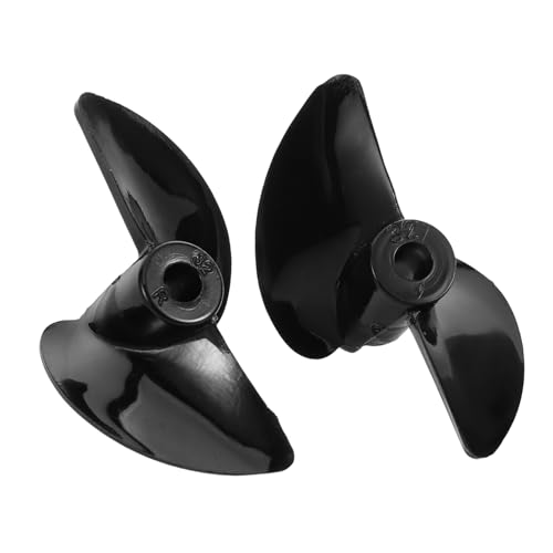Yardwe 2 Stück Rc Boot Propeller Hochleistungs Motorwelle für Modellboote Kunststoffpropellerblätter Mini Propeller für Schnellere Geschwindigkeiten DIY Bootsteile von Yardwe