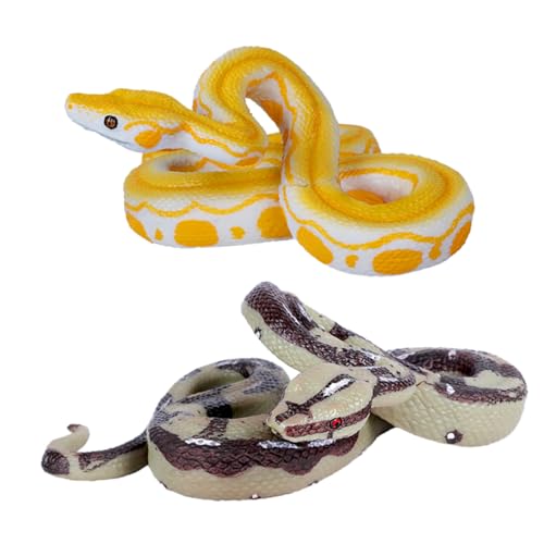 Yardwe 2 Stück Realistische Simulation Schlangenmodelle Kleine Boa Figurine Spielzeuge Detailgetreue Reptilienmodelle für Halloween Festival Cosplay und Dekoration Gruselige Trick Yardwe 2 Stück Realistische Simulation Schlangenmodelle Kleine Boa Figurine Spielzeuge Detailgetreue Reptilienmodelle für Halloween Festival Cosplay und Dekoration Gruselige Trick von Yardwe