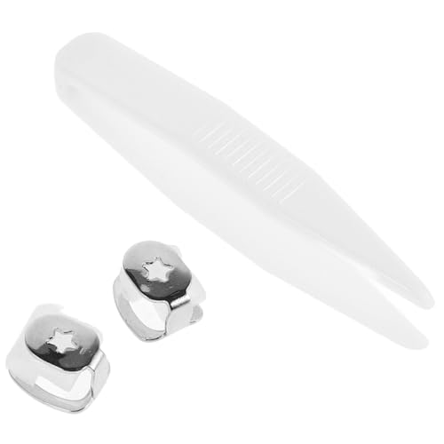 Yardwe 2 Stück Reißzähne Cosplay Zahn Edelsteine goldene Zahnkappe silberner Grill Fake-Grill Grillabdeckung Vampirzähne für Erwachsene Zahngrill Kupfer Silver von Yardwe