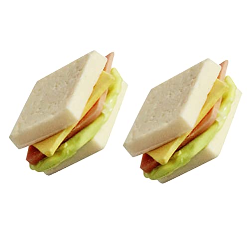 Yardwe 2 Stück Sandwich-Modell für kinderspielzeug Children Toys puppenhauszubehör bastelzeug SIM Sandwich- künstliche Sandwiches Hausrequisiten Harz Yardwe 2 Stück Sandwich-Modell für kinderspielzeug Children Toys puppenhauszubehör bastelzeug SIM Sandwich- künstliche Sandwiches Hausrequisiten Harz von Yardwe