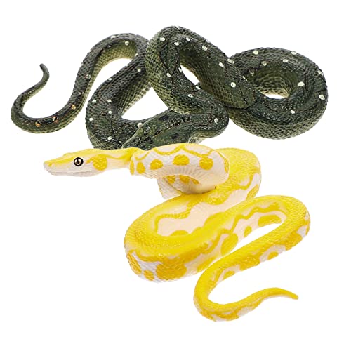 Yardwe 2 Stück Simulation Snake Figuren Realistische Schlangenmodell Deko für Garten Balkon Kinderzimmer Sicher und Langlebig Streich Requisiten für Halloween und Scherze Yardwe 2 Stück Simulation Snake Figuren Realistische Schlangenmodell Deko für Garten Balkon Kinderzimmer Sicher und Langlebig Streich Requisiten für Halloween und Scherze von Yardwe