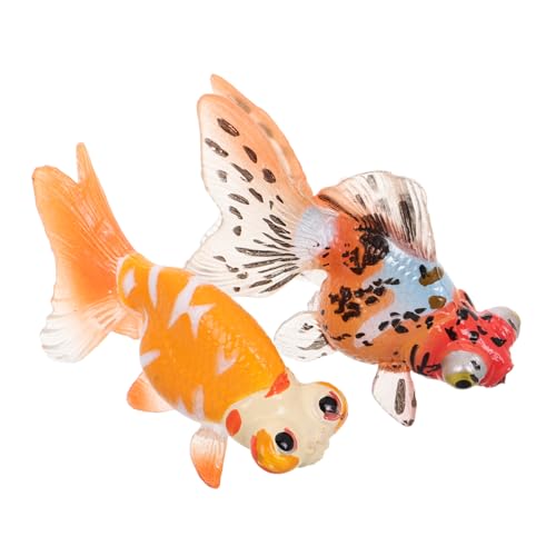 Yardwe 2 Stück Simulierte Fischspielzeuge Fischspielzeug Für Aquarium Simulierte Fischfigur Gefälschte Fische Kleine Fische Plastikfische Künstliche von Yardwe