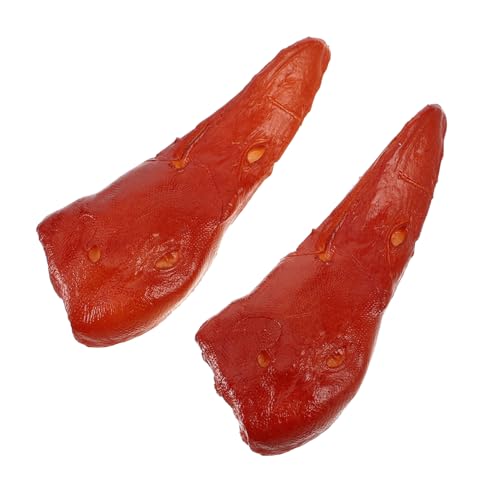 Yardwe 2 Stück Simuliertes Entenkopfmodell Simuliertes Fleisch Künstliche Nahrungsmittel Zur Ausstellung Falsches Essen Gefälschte Lebensmittel Realistisch PVC Light Brown Yardwe 2 Stück Simuliertes Entenkopfmodell Simuliertes Fleisch Künstliche Nahrungsmittel Zur Ausstellung Falsches Essen Gefälschte Lebensmittel Realistisch PVC Light Brown von Yardwe