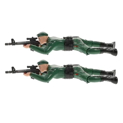 Yardwe 2 Stück Soldat Crawling Armeemänner Spielzeugsoldaten Aktionsfiguren für Kinderspielzeuge Krabbelnde Babypuppe Elektrische Simulationsspielzeuge für Plastik Grün Yardwe 2 Stück Soldat Crawling Armeemänner Spielzeugsoldaten Aktionsfiguren für Kinderspielzeuge Krabbelnde Babypuppe Elektrische Simulationsspielzeuge für Plastik Grün von Yardwe