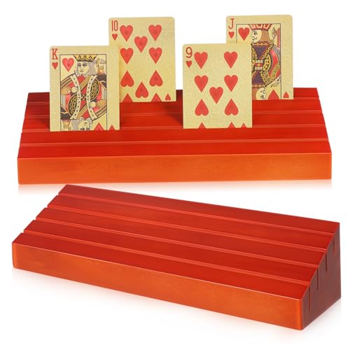 Yardwe 2 Stück Spielkartensockel Spielkartenhalter Kartenhalter Ständer Kartenspiel Bridge Kid Fancy Number Gaming Kartenständer Mit Worst of Hand Party Kartendeckhalter Für von Yardwe