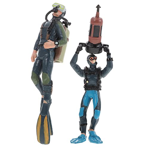 Yardwe 2 Stück Tauchermodell Mini-taucherfigur Unterwasser-miniaturdekoration Taucher Figur Simulierte Taucherfigur Simulation Taucher Blau PVC Yardwe 2 Stück Tauchermodell Mini-taucherfigur Unterwasser-miniaturdekoration Taucher Figur Simulierte Taucherfigur Simulation Taucher Blau PVC von Yardwe