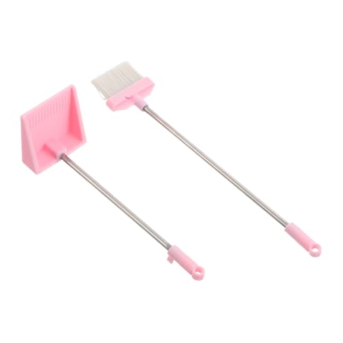 Yardwe 2 Stück Teiliges Besen und Kehrschaufel Set für Puppenhaus Realistischer Miniatur Besen zur Dekoration für Kreative Szenen Robust und Detailgetreu von Yardwe