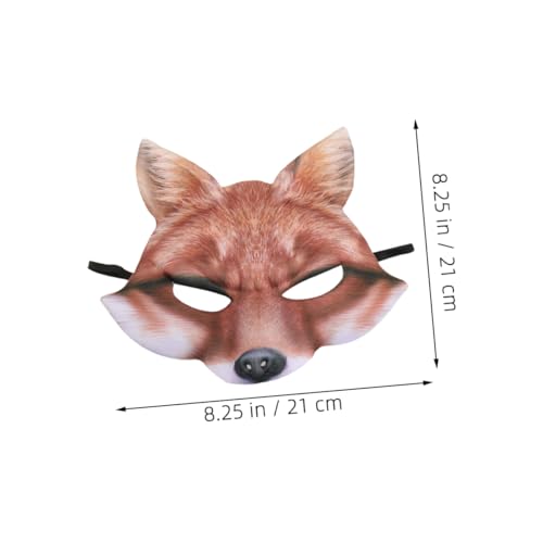 Yardwe 2 Stück Teiliges Eva Fox Maske Leicht und Atmungsaktiv Realistische Tiergesichts Simulation für Halloween Karneval Cosplay Maskenball Kostüm Geeignet für Party und Verkleidung Yardwe 2 Stück Teiliges Eva Fox Maske Leicht und Atmungsaktiv Realistische Tiergesichts Simulation für Halloween Karneval Cosplay Maskenball Kostüm Geeignet für Party und Verkleidung von Yardwe