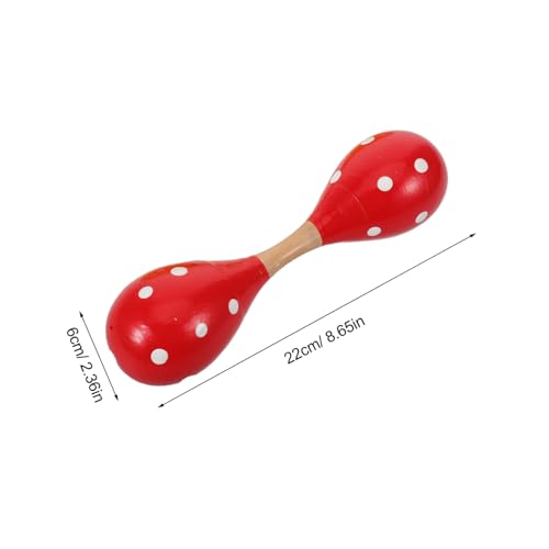 Yardwe 2 Stück Teiliges Holz Maracas Ergonomische Rumba Shaker für Junge Mädchen und Robustes Musikinstrument Feinmotorik und Hörentwicklung Langlebig und von Yardwe