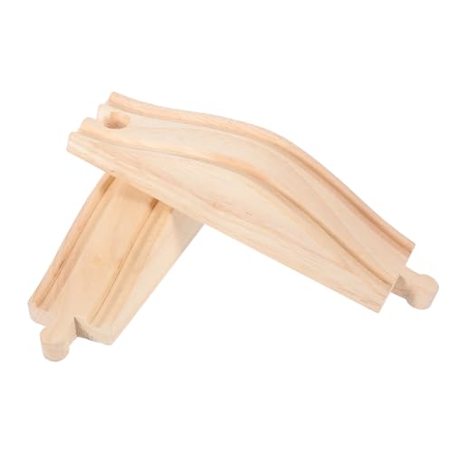 Yardwe 2 Stück Teiliges Holzspielzeug für DIY Schrägen für Eisenbahnmodelle Kompatibel mit Holzspielzeug Fördert Kreativität und Motorische Fähigkeiten von Yardwe