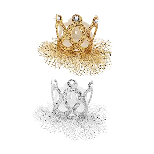 Yardwe 2 Stück Teiliges Kronen Haaraccessoire für Haarspangen für Geburtstagsfeiern und Besondere Anlässe Glitzernde und Haarclips Kleine Prinzessinnen von Yardwe