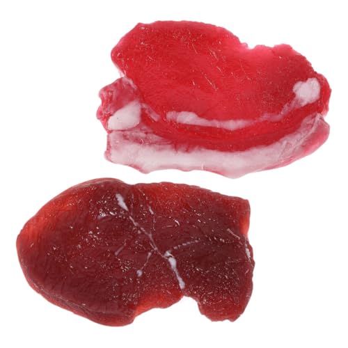Yardwe 2 Stück Teiliges Set Realistische Kunstfleischmodelle Lebensechte Fake Pork und Beef für Küchen Dekoration Fotografie Requisiten und Marktdisplays Yardwe 2 Stück Teiliges Set Realistische Kunstfleischmodelle Lebensechte Fake Pork und Beef für Küchen Dekoration Fotografie Requisiten und Marktdisplays von Yardwe