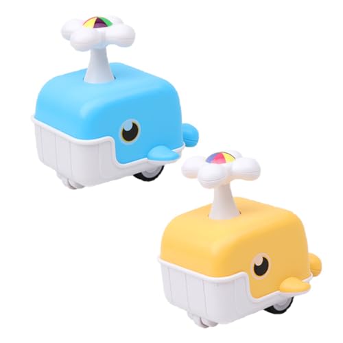 Yardwe 2 Stück Teiliges Wal Kinderauto Interaktives Druckspielzeug aus Leichtes Haushaltsfahrzeug für Jungen und Mädchen Bunte und Spielzeugautos für Kinderzimmer und Geburtstagsfeiern von Yardwe