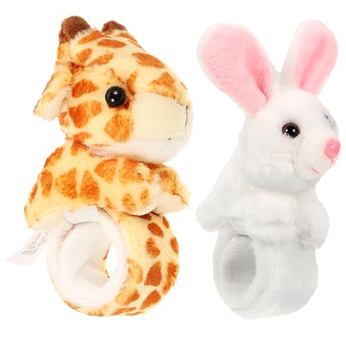 Yardwe 2 Stück Tier Schnapparmbänder für Plüscharmbänder mit Giraffe und Hase Weiches Bequemes Handgelenkband für Geburtstagsfeiern und Spielzeuggeschenke Yardwe 2 Stück Tier Schnapparmbänder für Plüscharmbänder mit Giraffe und Hase Weiches Bequemes Handgelenkband für Geburtstagsfeiern und Spielzeuggeschenke von Yardwe