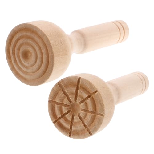 Yardwe 2 Stück Töpferstempel für Ton Holzmarken Holzstempel Stempel aus Ton Light Brown Yardwe 2 Stück Töpferstempel für Ton Holzmarken Holzstempel Stempel aus Ton Light Brown von Yardwe