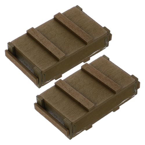 Yardwe 2 Stück Vitrine für Actionfiguren Miniatur -Stütze Zubehör für den Desktop Miniaturmöbel Holz Light Brown Yardwe 2 Stück Vitrine für Actionfiguren Miniatur -Stütze Zubehör für den Desktop Miniaturmöbel Holz Light Brown von Yardwe