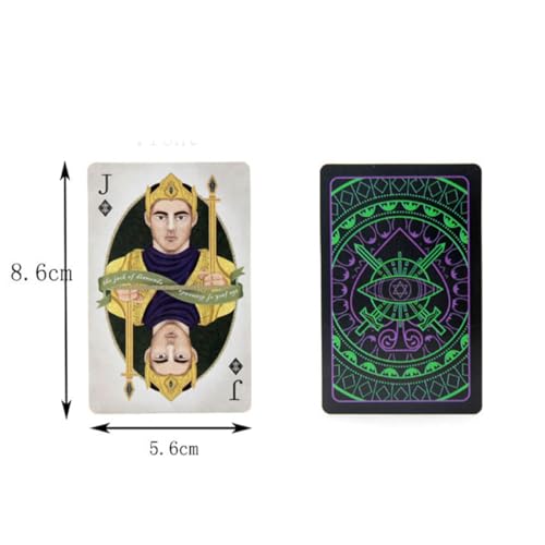 Yardwe 2 Stück Wahrsagerige Pokerkarten Jumbo-Spielkarten Deck Tarot-pokerkarten Weissagungspoker Pokerkarte Aus Papier Kartenspiel Brettspiel-Poker Zufällige Farbe Yardwe 2 Stück Wahrsagerige Pokerkarten Jumbo-Spielkarten Deck Tarot-pokerkarten Weissagungspoker Pokerkarte Aus Papier Kartenspiel Brettspiel-Poker Zufällige Farbe von Yardwe