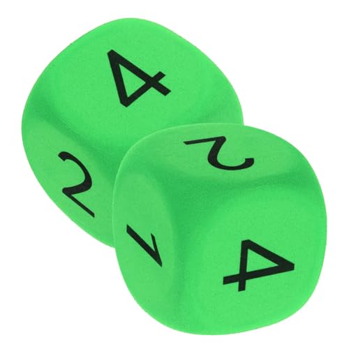 Yardwe 2 Stück große für spielwürfel Familien Spiele interaktive Spiele Mathematik Spiele riesig Zahlenwürfel Party Schaum farbige Würfeln Eva Green von Yardwe