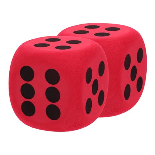 Yardwe 2 Stück große spielwürfel Spiele für interaktive Spiele für Partys Partyspiel Zubehör Riesige Schaumstoffwürfel lustige Riesenwürfelschaum Eva rot Yardwe 2 Stück große spielwürfel Spiele für interaktive Spiele für Partys Partyspiel Zubehör Riesige Schaumstoffwürfel lustige Riesenwürfelschaum Eva rot von Yardwe
