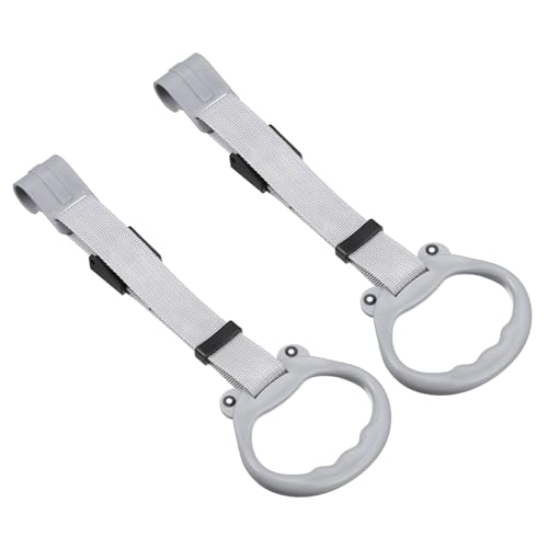 Yardwe 2 Stück -laufstall Ringgriff Für Kleinkinderständer Zubehör Für Laufställe Zugringe Für Kleinkind-laufgitter -Pull-up-Ringe Stehringe Zugringe Für Babys Plastik Light Grey von Yardwe
