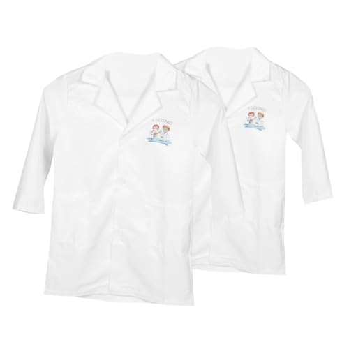 Yardwe 2 Stück weißer Laborkittel Verkleiden Sie sich als Laborkittel für weißes Laborkittel-Kostüm Chemielaborkittel Laborkittel Kostüm Kinderkostüm Polyesterfaser Yardwe 2 Stück weißer Laborkittel Verkleiden Sie sich als Laborkittel für weißes Laborkittel-Kostüm Chemielaborkittel Laborkittel Kostüm Kinderkostüm Polyesterfaser von Yardwe