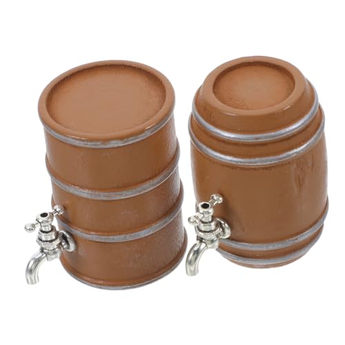 Yardwe 2 Stücke Miniatur Wooden Wine Barrel Detaillierte Weinfass Dekoration für Puppenhaus Bar und Mikro Landschaften Elegante Wohnaccessoires für Erwachsene Yardwe 2 Stücke Miniatur Wooden Wine Barrel Detaillierte Weinfass Dekoration für Puppenhaus Bar und Mikro Landschaften Elegante Wohnaccessoires für Erwachsene von Yardwe