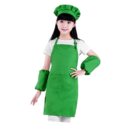 Yardwe 2 Teiliges Kinderschürzen Mützen Set Malschürze Kochärmel Kinderschürzen Zum Kochen Schürzen Für Kinderküche Verspielte Kochschürzen Kinderschürzen Grün Yardwe 2 Teiliges Kinderschürzen Mützen Set Malschürze Kochärmel Kinderschürzen Zum Kochen Schürzen Für Kinderküche Verspielte Kochschürzen Kinderschürzen Grün von Yardwe