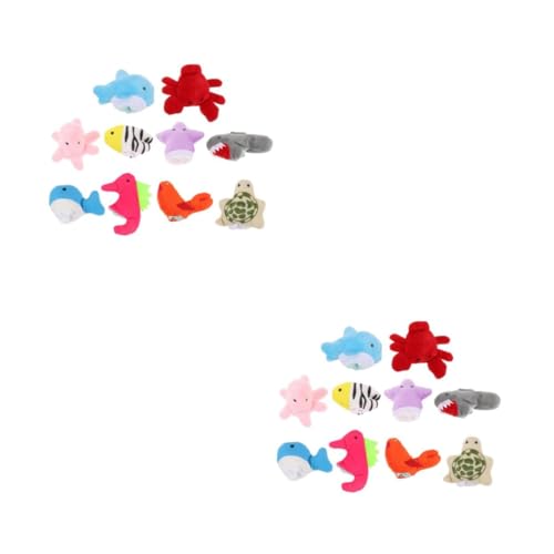 Yardwe 20 Stck Teiliges Meerestiere Fingerpuppen Set aus Bunte Handgemachte Tierfiguren mit und Beinen Kindgerechtes für Kreatives Geschichtenerzählen und Taktiles Lernen bei Junge Yardwe 20 Stck Teiliges Meerestiere Fingerpuppen Set aus Bunte Handgemachte Tierfiguren mit und Beinen Kindgerechtes für Kreatives Geschichtenerzählen und Taktiles Lernen bei Junge von Yardwe