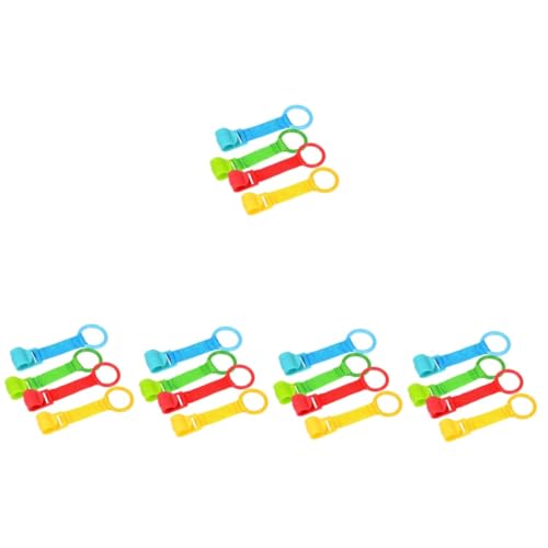 Yardwe 20 Stck. Pull Up Ringe für Babybett Stehhilfe für Neugeborene Unterstützungsringe Blau Grün Rot und Gelb Motorischen Fähigkeiten und Koordination von Yardwe