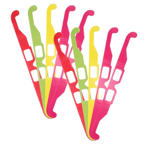 Yardwe 20 Stück 3d-feuerwerksbrille Brechungsgläser Festival-kaleidoskop-brille Regenbogenbeugungsgläser Herzeffekt-beugungsbrille Zusammenklappbare Brille Papier von Yardwe