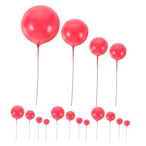 Yardwe 20 Stück Add- zum Dekorieren von Kuchen Kuchentopper Mini Cupcake -Topper luftballons geburtstagskerzen für torte Ballon Cake Toper Dekorationen Kuchendekorationsbedarf Schaum von Yardwe