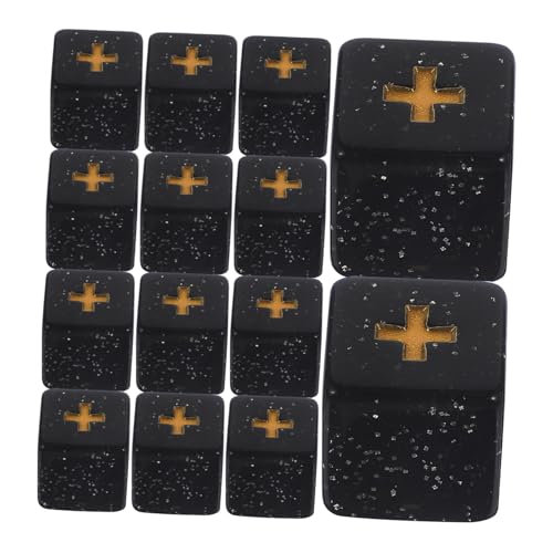 Yardwe 20 Stück Arithmetische Lehrmittel Zahlenwürfel Additions-subtraktionswürfel Mathe Lernwürfel Mathe-lernhilfe Bildungsspielzeug Mathe-berechnungswürfel Mathe-lehrwürfel Acryl Black von Yardwe