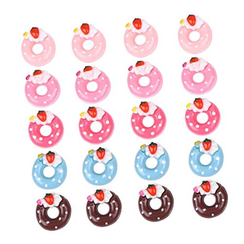 Yardwe 20 Stück DIY Erdbeer Donut Zubehör Kunstharz Dekoration für Handyhüllen Bastelbedarf und Kreative Projekte Zufällige Farben Zufällige Farbe Yardwe 20 Stück DIY Erdbeer Donut Zubehör Kunstharz Dekoration für Handyhüllen Bastelbedarf und Kreative Projekte Zufällige Farben Zufällige Farbe von Yardwe