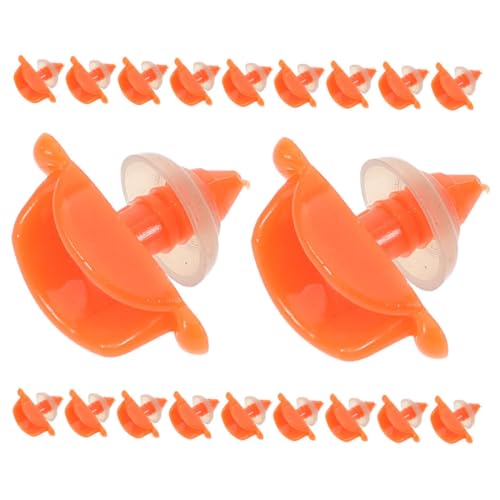Yardwe 20 Stück Entenschnabelspielzeug Party Schnäbel Mini Schild Bastelmund Münder -Cosplay Geburtstag Entenspielzeugmund Plastikmaul Für Tierspielzeug Einsätze Orange Harz von Yardwe
