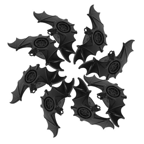 Yardwe 20 Stück Fledermauspfeife Pfeife drinnen Erwachsene süß Schläger the hallow halloween witziges lustige accessoires toy fledermausförmige Pfeife Partypfeifen Plastik Black von Yardwe