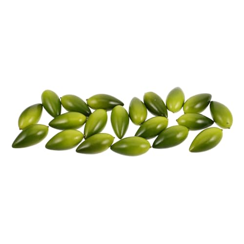 Yardwe 20 Stück Imitation Olive Gefälschte Früchte Modell Olivenmodell Dekorationen Simulation Olivenfrucht Künstliche Frucht Olivenornament Künstliches Olivenmodell Hochdruck von Yardwe
