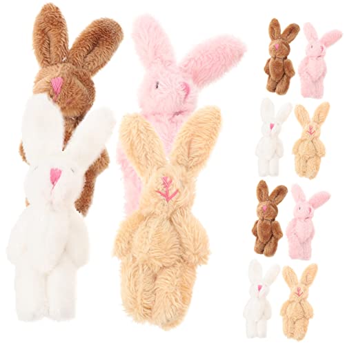 Yardwe 20 Stück Kaninchenpuppe ausgestopfter Hase ausgestopftes Kaninchen Hasenpuppe Hasenplüsch hasenkuscheltiere Hasen stofftier Hase Plüsch Kaninchengefüllter kurzer Plüsch von Yardwe