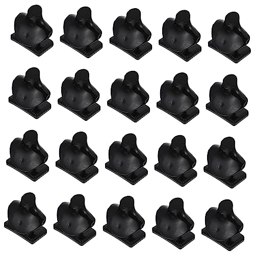 Yardwe 20 Stück Kleines Halsketten-Display-Modell Puppe Halskettenhalter Winzig Mini-Mannequin-Modell Mini-kettenhalter Realistisch Schmuck Kettenständer Szene Miniatur Plastik Black von Yardwe