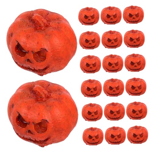 Yardwe 20 Stück Kunstvolle Mini Kürbisse aus Resin für Halloween Dekoration Bastelprojekte und Puppenhaus Zubehör Herbst Ernte Deko Yardwe 20 Stück Kunstvolle Mini Kürbisse aus Resin für Halloween Dekoration Bastelprojekte und Puppenhaus Zubehör Herbst Ernte Deko von Yardwe