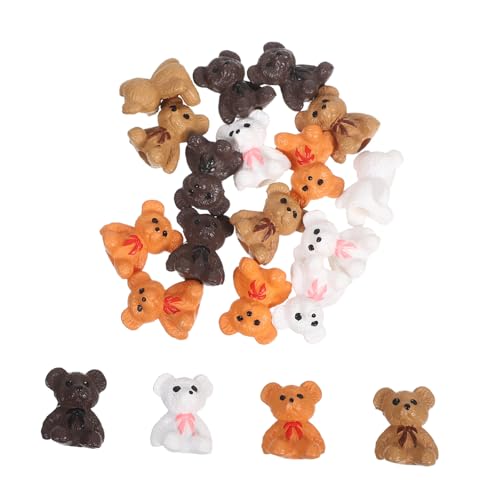 Yardwe 20 Stück Landschaftsbär Miniaturbären Kleine Bärenanhänger Miniatur Bär Dekorationen Süße Bärenfiguren Cartoon Bär Figur Miniatur Tierfiguren Bären Kuchenaufsatz Aus von Yardwe