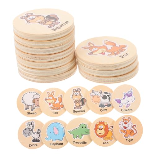 Yardwe 20 Stück Memory-Spiel-lernspielzeug Memory-Spiel, Erkennungsspielzeug Aus Holz Für Im Vorschulalter Montessori-lernspielzeug Holzspielzeug Hölzern Yardwe 20 Stück Memory-Spiel-lernspielzeug Memory-Spiel, Erkennungsspielzeug Aus Holz Für Im Vorschulalter Montessori-lernspielzeug Holzspielzeug Hölzern von Yardwe