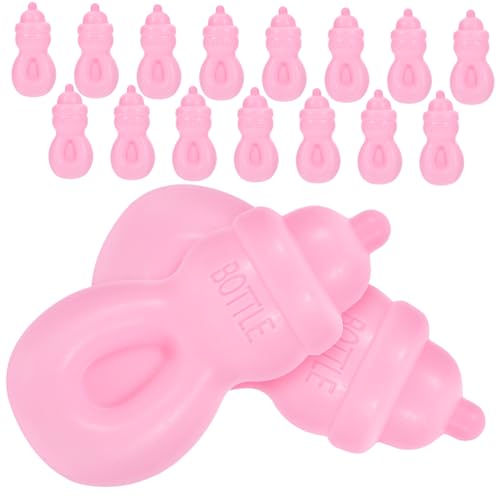 Yardwe 20 Stück Milchflaschen für Babypuppen für kinderspielzeug детские игрушки Kid Toys Puppenhaus Mini-Saftflaschen Plastik Rosa Yardwe 20 Stück Milchflaschen für Babypuppen für kinderspielzeug детские игрушки Kid Toys Puppenhaus Mini-Saftflaschen Plastik Rosa von Yardwe